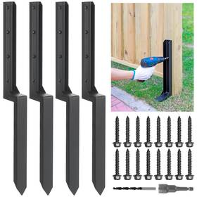 Epcee 756166646070 Heavy Duty Steel Fence Post Repair Stakes Anchor Ground Spike Fo
