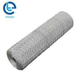 Etecgo 974901 24in 100ft Chicken Wire Fencing Mesh Metal Floral Fence Roll 1 Inch Hole Sliver