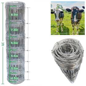 Etsg 699950168412 3ft X 164ft Welded Wire Fence 13-gauge Galvanized Mesh Fencing Farm