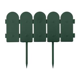 Evelyne Gmt-10374-b08 Garden Border Edging Wooden Fence Design - 8pcs Green Yard Landscapi
