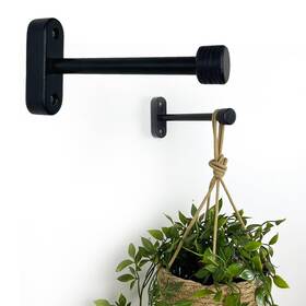Evenwood B0cj9jp7hd 2-pc Wooden Wall Plant Hooks 8-inch Metal Tube Indoor/outdoor