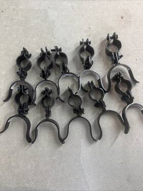 Everbilt 1005653977 10x Black Gate Fork Latch Lockable Chain Link 1 3/8-2 3/8