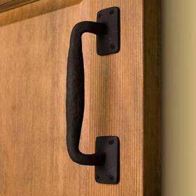 Everbilt 10274 Black Rod Iron Gate Pull Heavy-duty Shed Barn Door Handle Steel Metal Screw Pack