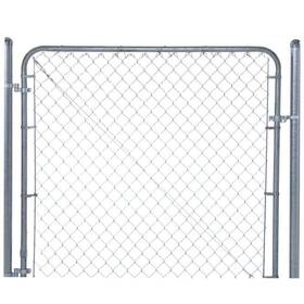 3283adj48eb Everbilt Expandable Chain Link 6 Ft. W X 4 H Galvanized Steel Fence Gate Kit