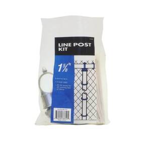 Everbilt 328640eb Chain Link Fence Post Kit 1-5/8 In Loop Caps Ties Aluminum Weather Resistant