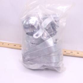328648eb Everbilt 2-3/8 Inch Galvanized Steel Chain Link Fence Corner Post Kit