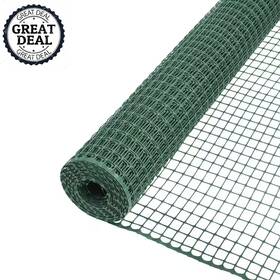 Everbilt 445019916967 Green Plastic Garden Fence 1 Inch X 3.3 Ft. 25 Poultry Mesh Roll