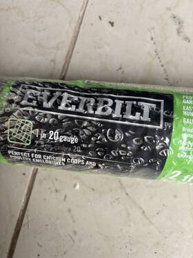 Everbilt 841729 Galvanized Mesh Fencing 2ft X 25ft 1in 20 Gauge Steel For Poultry