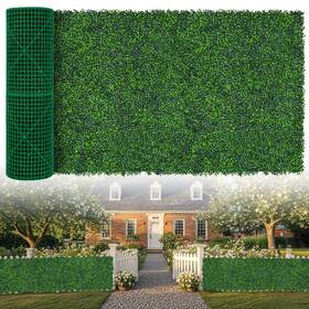 En-ml-40 Evernature 120 Artificial Boxwood Roll 40x120 In 33.3 Sqft Uv-anti Faux Ivy Grass Wall Back