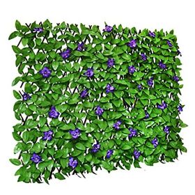 Expandable Fence Privacy Screen For Balcony Patio Outdoor Decorative Faux Ivy