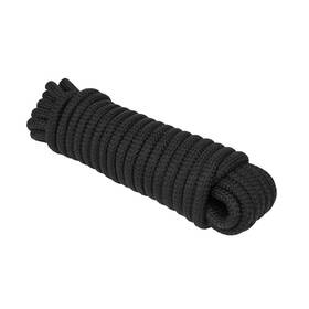 Extreme Max 3008.0322 16-strand Diamond Braid Utility Rope - 1/2 Inch X 50ft Black