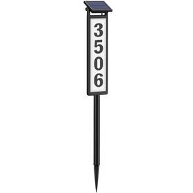 Eyrosa Osa010 Solar Address Sign House Numbers For Outside Lighted Plaque Outdoor