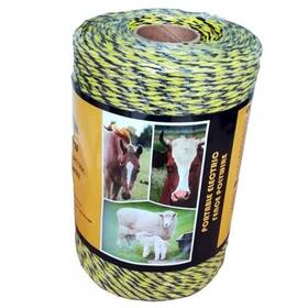 Pwy200 Farmerry Portable Electric Fence Polywire With 6 Conductors Yellow And Black 656 Feet
