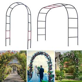 Fawey Tred Inc 711181647525 Stable Thickened Tube Garden Arbor Trellis 4.6 Ft. Wide X 7.9 High Or 7.6 Ft
