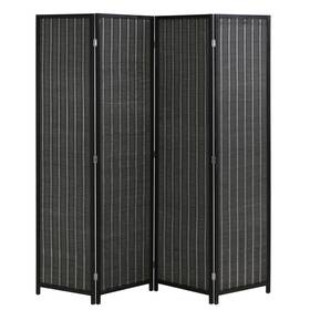 Fdw 195030177171 Bamboo Room Divider Folding Privacy Screen 4 Panel 70 Inches High 17 Inch