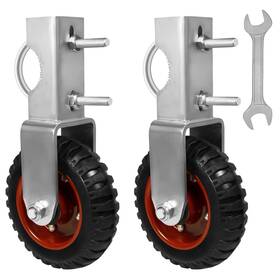 Feirenql 313115225276 6 Inch Gate Wheel Under Mount Farm Caster Support With 1-5/8 T
