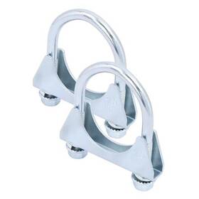 Ae5934 Feisoo 2 Pack 1.77 Inch Heavy Duty U Bolt Clamp Muffler Exhaust Clamps On Tip Pipes 1-3/4
