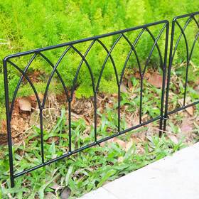 Fence 445032265219 5 Pack Decorative Metal Garden 16in X 7.5ft Panel Set Animal Barrier