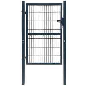 142027 Fence Gate Steel 41.7inchx97.6inch Anthracite