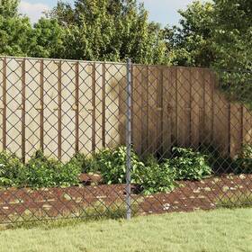 Fence Posts 718475877639 15 Pcs Silver 47.2 Inch Galvanized Steel