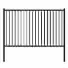 Fencelyon8x5 Aleko Lyon Style Diy Disassembled Steel Yard Fence 8ft X 5ft Black 646341976149