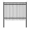 Fencenice6x5 Aleko Nice Style Diy Disassembled Steel Yard Fence 6ft X 5ft Black 646341976026