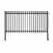 Fencenice8x4 Aleko Nice Style Self Unassembled Steel Fence 8ft X 4ft Black 646341976040