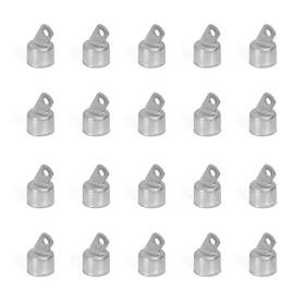 Fencer Wire 313041242286 1-5/8 Inch Chain Link Fence Silver Galvanized Steel Top Rail End Cap Pack Of 20
