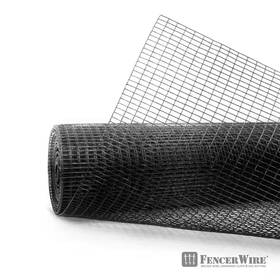Fencer Wire 313047744715 2 Ft. X 50 16-gauge Black Pvc Coated Welded Mesh Size 0.5 Inch 1