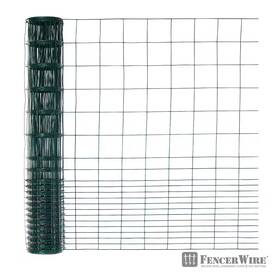 Fencer Wire 313051769704 40 Inch X 50 Ft. 16-gauge Green Pvc-coated Rabbit Guard Fence Poultry Fencing Wi