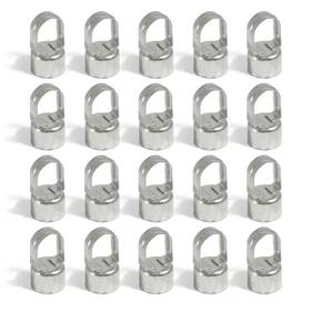 Fencer Wire 705353119996 1-7/8 Inch Chain Link Fence Silver Galvanized Steel Eye Top Rail Cap For Line Pos
