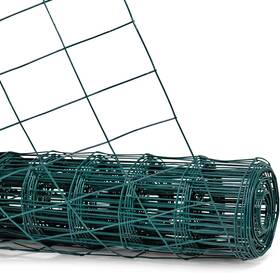 Fencer Wire 705353699474 Green Vinyl Coated 16 Gauge Welded Fence Roll - 2 Inch X 3 Mesh Grid