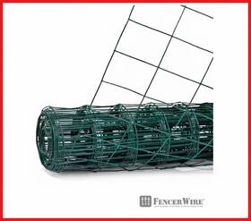 Fencer Wire 744110781502 Pvc Coated Welded Fence 2 Ft. X 50 16-gauge Green 3 Inch Mesh Size