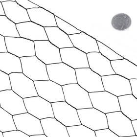 Fencer Wire Nv20-b5x150m1 5 Ft. X 150 20-gauge Black Pvc Coated Poultry Netting 1 Inch Mesh