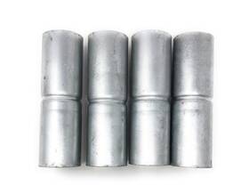 Fencesmart4u 603404091003 Chain Link Fence Top Rail Sleeves Galvanized Steel 4 Pc Pack 1-5/8 Inch X 6
