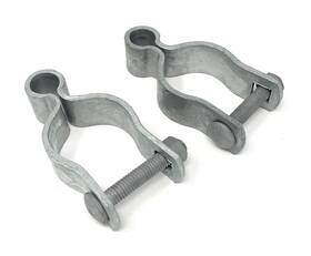 Fencesmart4u Gh13010 Pressed Steel Chain Link Fence Frame Hinge With Bolt - 2 Sets Pack 1-5/8 Inch