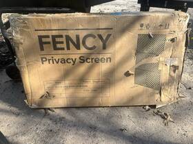 Suus-dxb-s180120-b-s085 Fency Privacy Screen Outdoor Freestanding Panel Black Suus-dxb-s180120-b-s085 Fency Privacy Screen Outdoor Freestanding Panel Black
