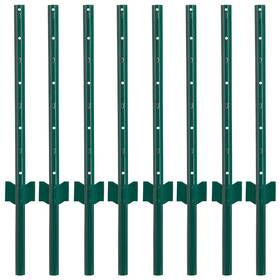 Fensmile Eup091gl Fence Posts - 3 Feet Sturdy Duty Metal U Post For Wire Fencing Pack Of 10