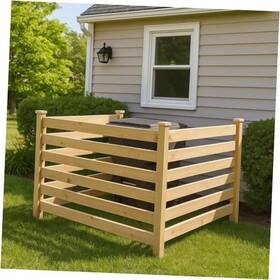 48363-unfinished Ferrobosco 3-sided Ac Unit Privacy Screen 36 Inch H X 48 W Panels Premium Pine Wood Heat 48363-unfinished Ferrobosco 3-sided Ac Unit Privacy Screen 36 Inch H X 48 W Panels Premium Pine Wood Heat
