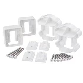 Fiberon 445003570564 Armorguard Classic White Plastic Line Rail Hardware Kit