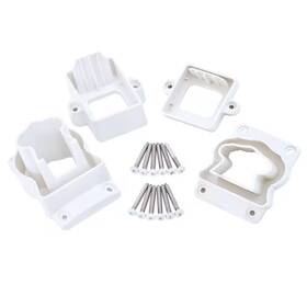 Fiberon 445052328338 Armorguard Deluxe White Plastic Stair Rail Hardware Kit Fiberon 445052328338 Armorguard Deluxe White Plastic Stair Rail Hardware Kit