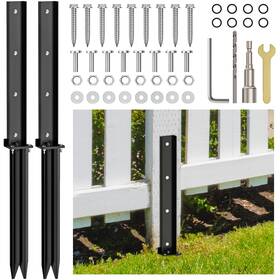 Fp005-02 Fixmend Fence Post Repair Kit Heavy Duty Anchor 2 Pack Stakes Grou