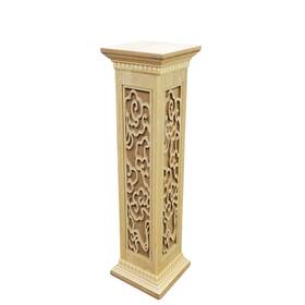Fixturedisplays 18772 11.6 X 52 Inch Customizable Solid Wood Newel Post - Decorative Staircase