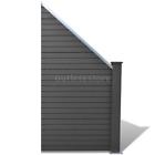 Fju6204657264061qr Slanted Wpc Garden Fence Panel Gray Fju6204657264061qr Slanted Wpc Garden Fence Panel Gray