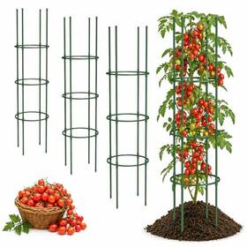 Garden9 Flapiki S326131 Pack Tomato Cages For Inch Adjustable Heavy Duty Round Cage Metal 4