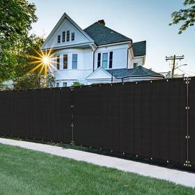 Floraleaf Fs13e0430bk 4ft 30ft Privacy Screen Fence Windscreen Mesh Shade Net Cover Heavy Duty Fenc