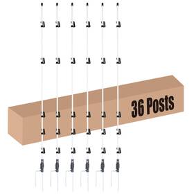 Fmfencetrix B0f8q74d84 60 Fiberglass Electric Fence Posts Double Spikes For Animals Garden
