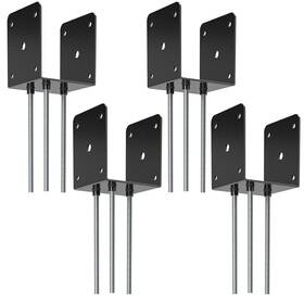 Fmhotu 726084664869 4x4 Concrete Post Base 4 Pcs Deck Holder Ground Spike For