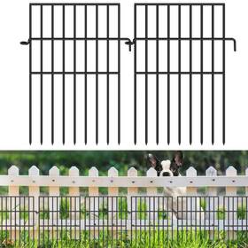 Fokep Gf10 Animal Barrier Fence 10 Panels No Dig Fences 17in H X10.8ft L Garden