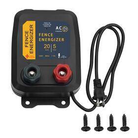 Folosem B0d9jbm4tw Pe5 Electric Fence Energizer 0.20 Joule 20 Acres Livestock Charger 110v